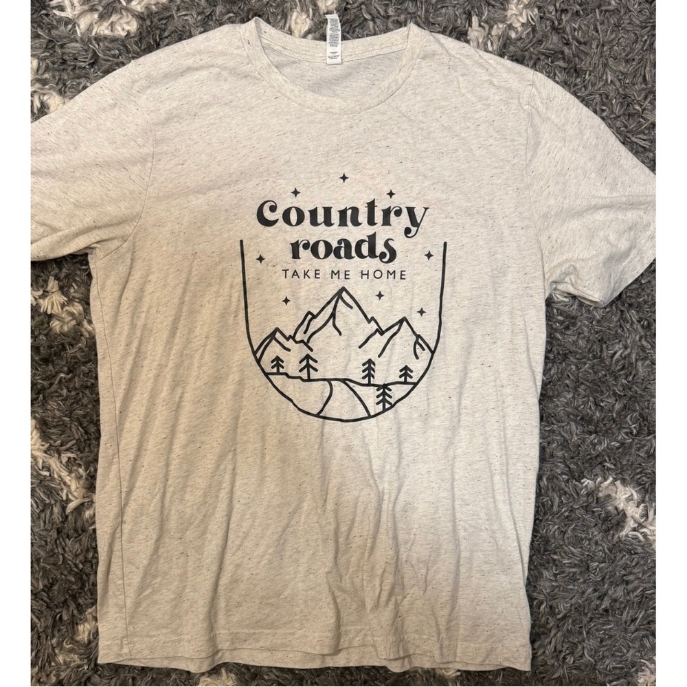 Country Roads Graphic T-Shirt - Oatmeal